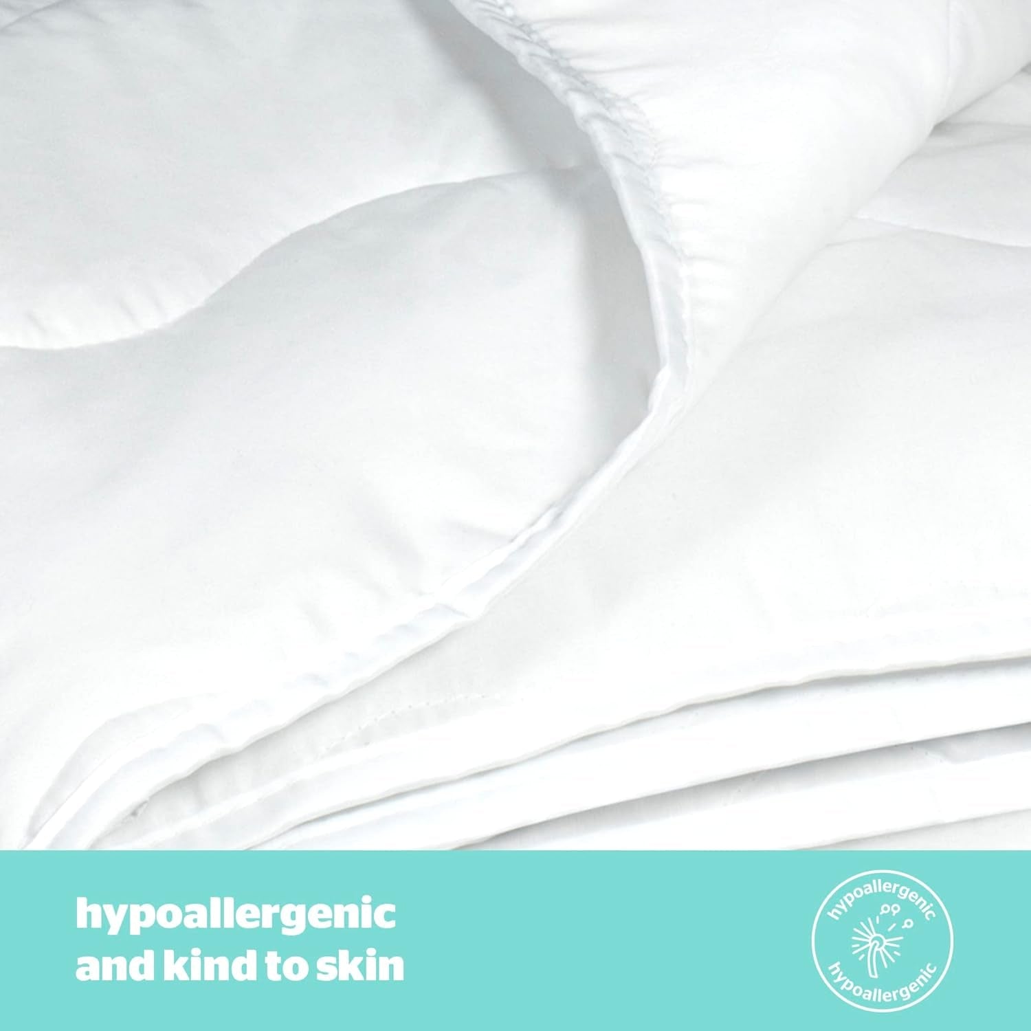 Silentnight Summer Breeze Bettdecke für Einzelbett, 2,5 Tog, leichte Sommerdecke, ideal für warme Nächte und heiße Schlafzimmer, hypoallergen und maschinenwaschbar, Einzelbett, 200 x 135 cm, Steppdecken und Steppdecken Naty Shop