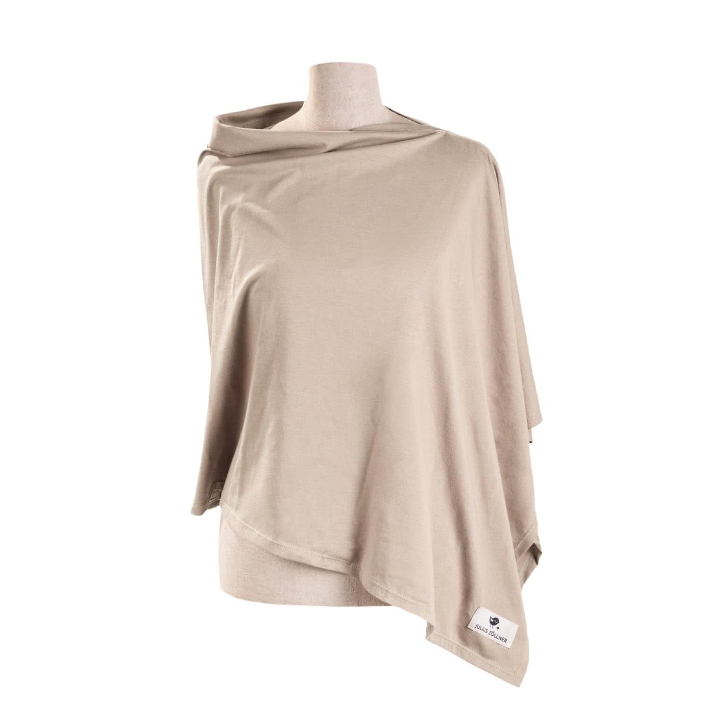 Julius Zöllner Stilltuch Aus 100 Prozent Jersey-Baumwolle, OEKO-TEX STANDARD 100, Made in Germany, Uni Tan Accessoires Essen und Stillen Baby Naty Shop Uni Sand