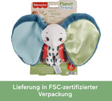 Fisher-Price Giant Ear Elephant – Entzückendes weiches Plüschtier mit extra großen Ohren, aus 90 % recyceltem Kunststoff und FSC-zertifizierter Verpackung, für Babys ab 3 Monaten, HKD63 Bebe Toys Naty Shop