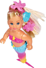 Simba 105733318 – Evi Love Swimming Mermaid, Evi wie eine Meerjungfrau, Kann richtig schwimmen, Mit Fischfigur, Anziehpuppe, 12 cm, Für Kinder ab 3 Jahren Puppen Naty Shop Standardtitel