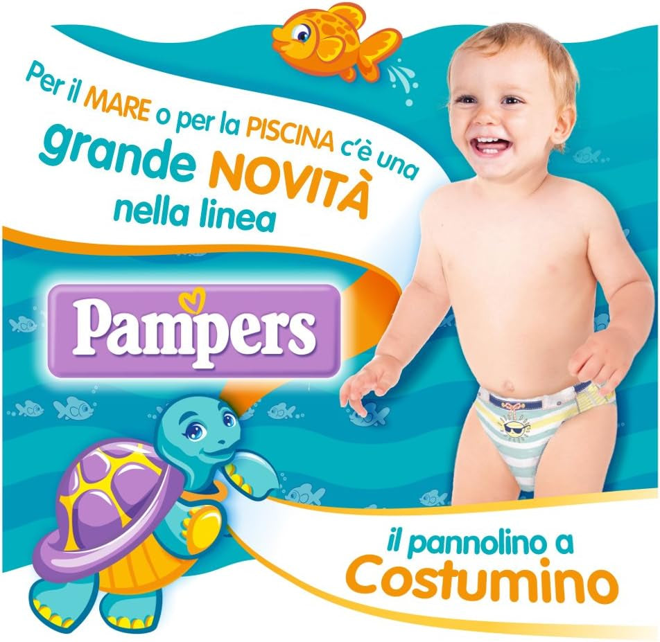 Pampers Il Costumi, 12 Stück, Größe 3 (6-11 kg)