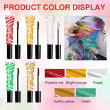 5 Farben Temporäre Haarfarbe für Kinder, waschbare Farbe, Mascara, Haarkreide, Salon-Haarfarbe, Naty Shop