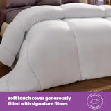 Silentnight Deep Sleep Steppdecke, weiß, Mikrofaser, weiß, Einzelbett Steppdecken und Steppdecken Naty Shop