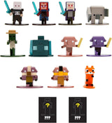 Jada Toys – Minecraft Blind Pack Nanofigs, Wave 2, Minecraft Legends Nano Metall-Sammelfigur, verschiedene Modelle, 4 cm, ab 3 Jahren, schwarz, Actionfiguren Naty Shop