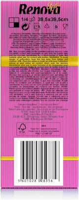 Renova Papierservietten, Fuchsia, 40 Servietten, groß, 2-lagig