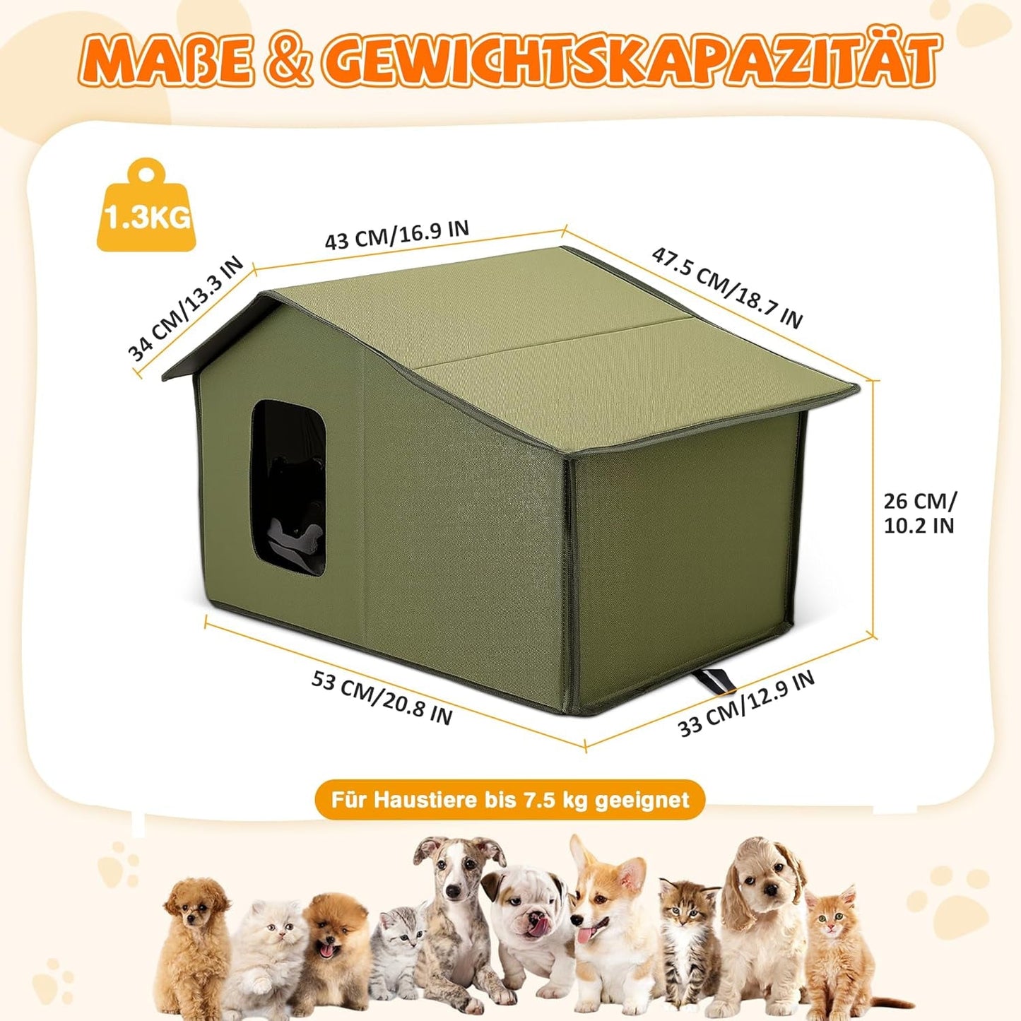 Decken und Möbel, Haustiere, Höhlen und Häuser, Katzen, Betten für Katzen, Katzenbetten, Matratzen