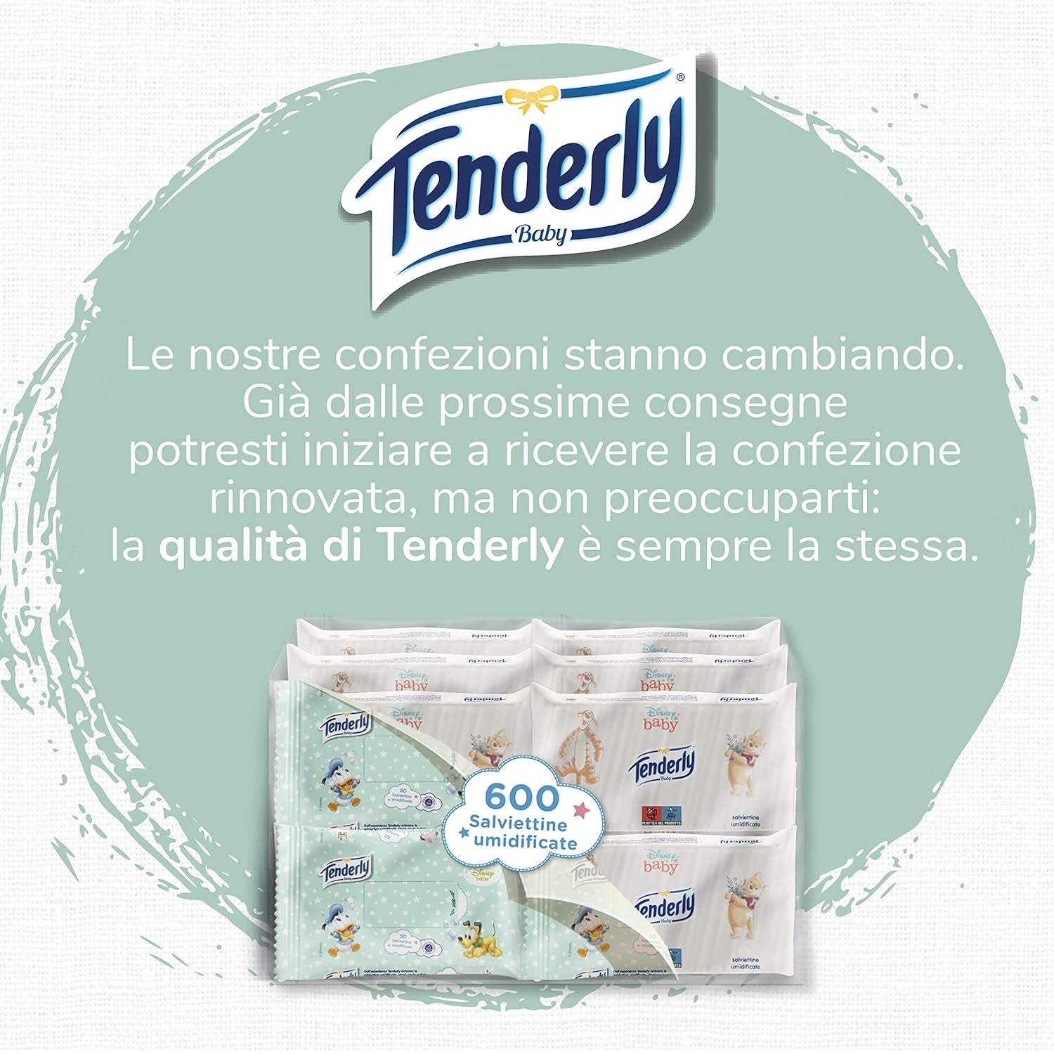 Baby Disney Feuchttücher, 50 weiche Tücher, ideal für die tägliche Reinigung des Babys, mit Disney-Figuren, hergestellt in Italien, dermatologisch getestet