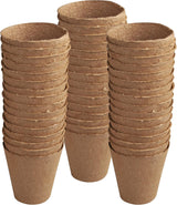 Windhager Setzlingstöpfe, 48 Stück, Durchmesser 8 cm, braun, ohne Torf, 04343