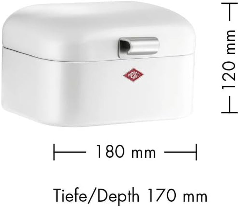 Wesco 235 001 Mini Grandy Brotkorb 17 x 18 x 12 cm (L/B/H) rosa, Edelstahl Frischhalteboxen Naty Shop