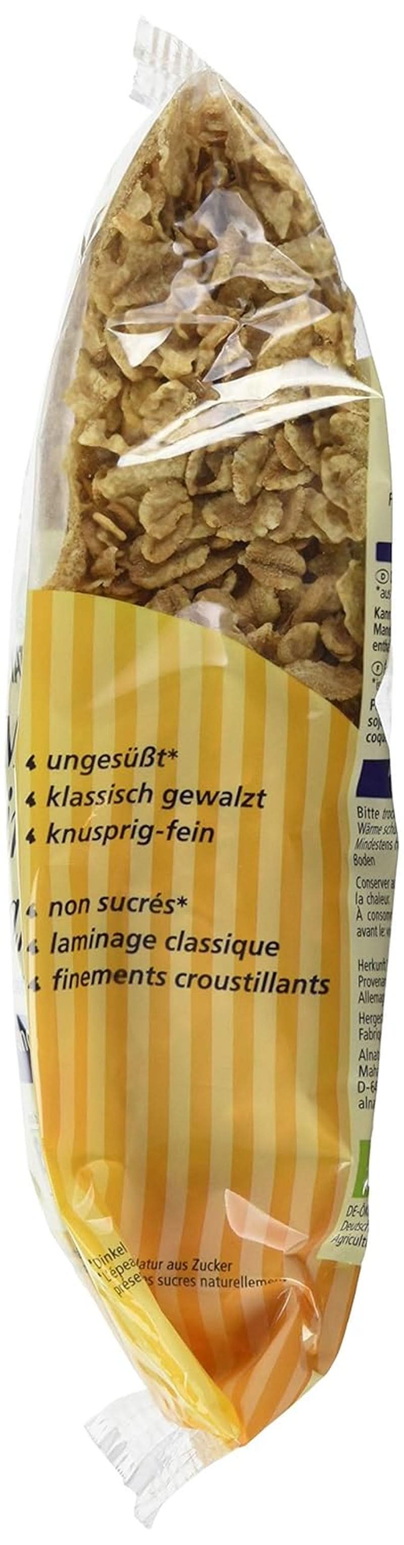 Mini-Dinkelflocken – Bio-Qualität – ungesüßt, knusprig – Frühstück, 175 Gramm Cereals Naty Shop