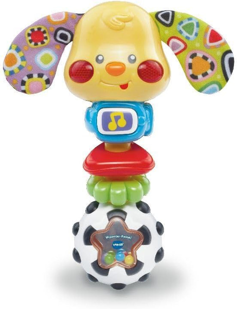 VTech Babyrassel – Babyrassel im Welpen-Design mit lustigen Sprüchen, Musik und Lichteffekten – für Babys von 3–24 Monaten. Babyspielzeug Naty Shop Standardtitel