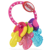 Der Nuby-Beißring für Babys fördert das Sehvermögen und die motorischen Fähigkeiten; der Eisgel-Greifling erreicht sogar die Backenzähne; ab 4+ Monaten