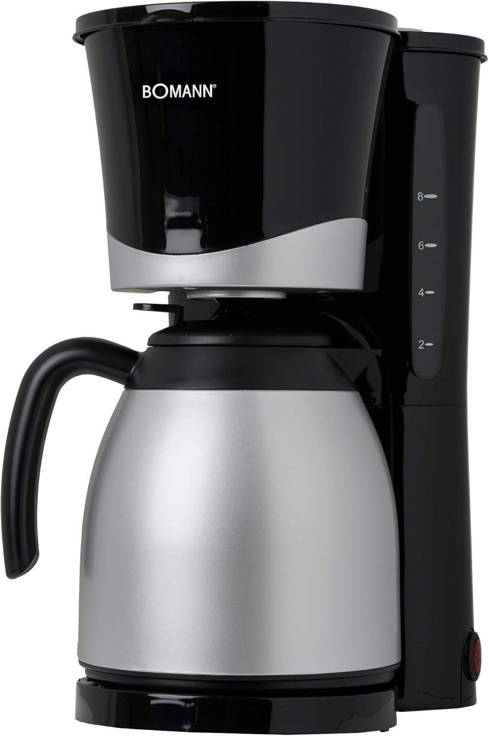 Bomann® Kaffeemaschine mit Thermoskanne | für 8-10 Tassen Kaffee | ohne Temperaturverlust | Kaffeemaschine mit Filter | 1 Liter | Espresso | Filterkaffeemaschine mit Thermoskanne | KA 168 schwarz