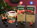 Greenfield-Kirschblüte, Hibiskus, Hagebutte, Apfel, Himbeere, Brombeere, Teebeutel (2G x 25), 50G