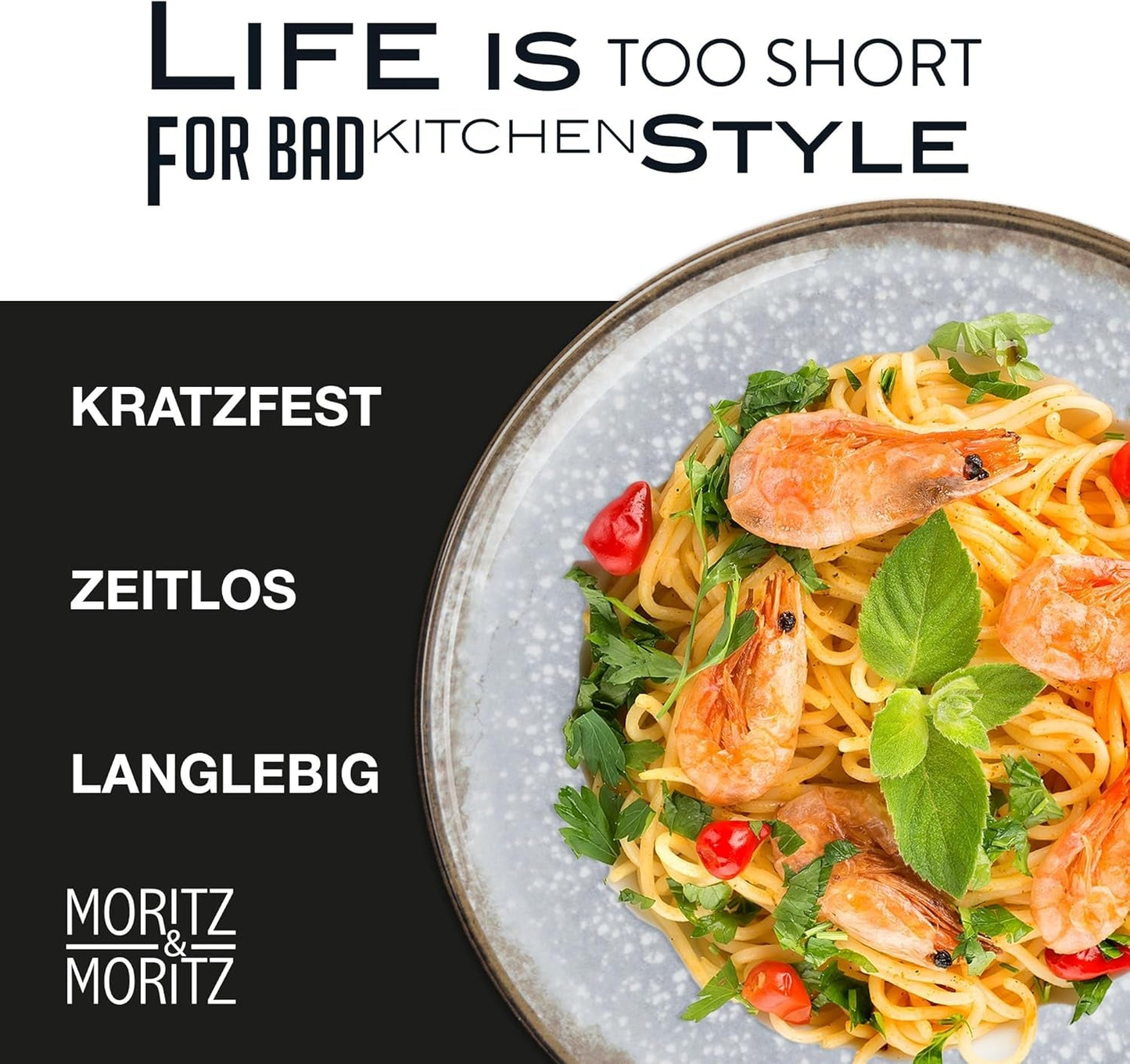 Moritz & Moritz BLOSSOM Porzellan-Geschirrset für 6 Personen, 18-teilig – Modernes Geschirr mit verspieltem Design – Pflegeleichtes Kaffeeservice mit Tellern und Schüsseln – Kombiservice