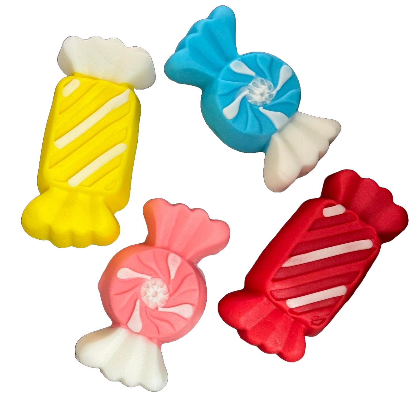Set mit 4 essbaren Zuckerdekorationen, Süßigkeitendekorationen von Sugar Paste Nati Shop