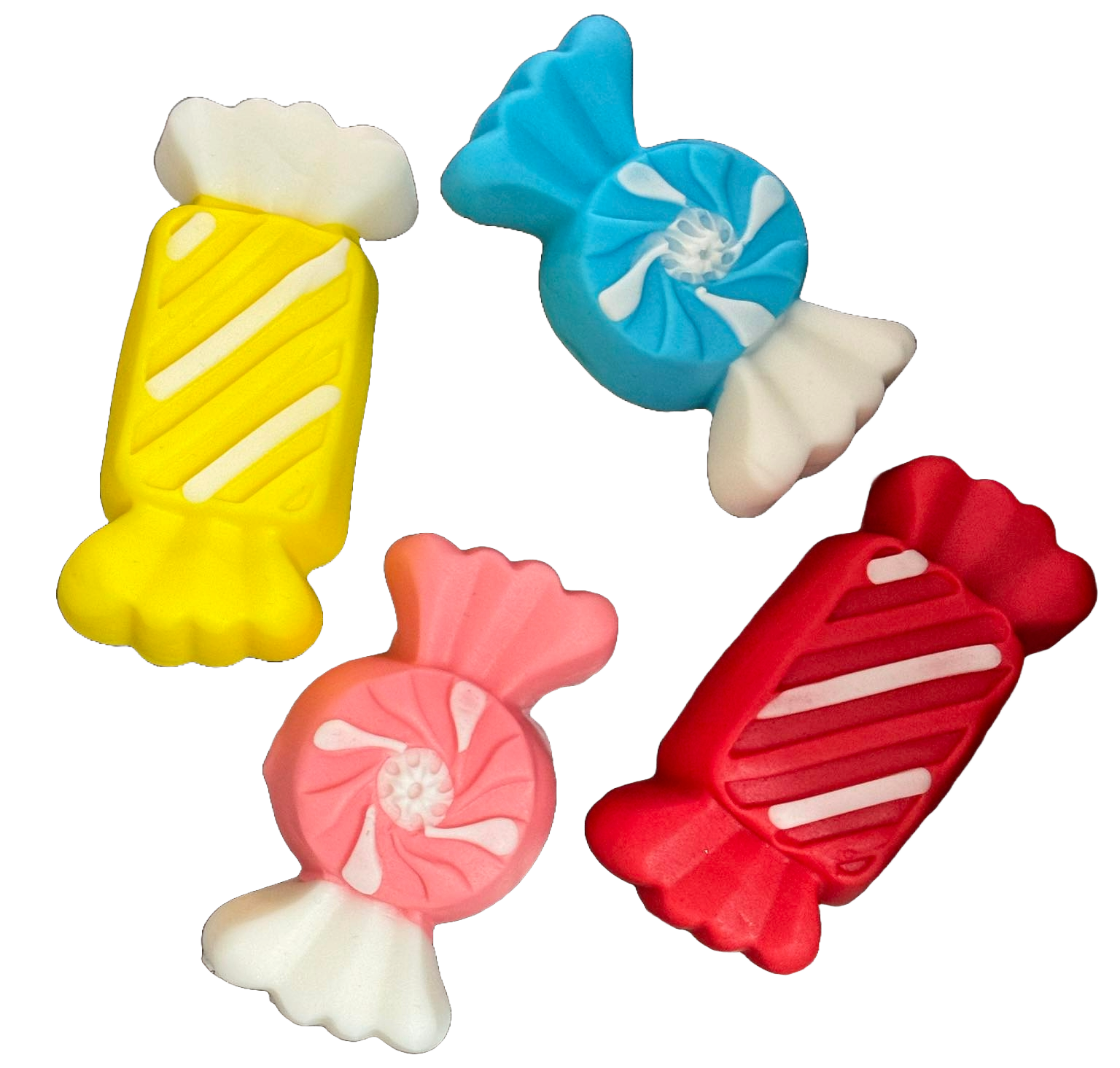 Set mit 4 essbaren Zuckerdekorationen, Süßigkeitendekorationen von Sugar Paste Nati Shop