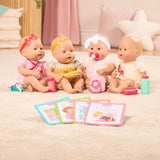 Baby-Sweetheart-Puppe – Schlafenszeit – 31 cm – weicher Körper – Schnuller-Zubehör – Rollenspiel – Spielzeug für Kinder ab 3 Jahren