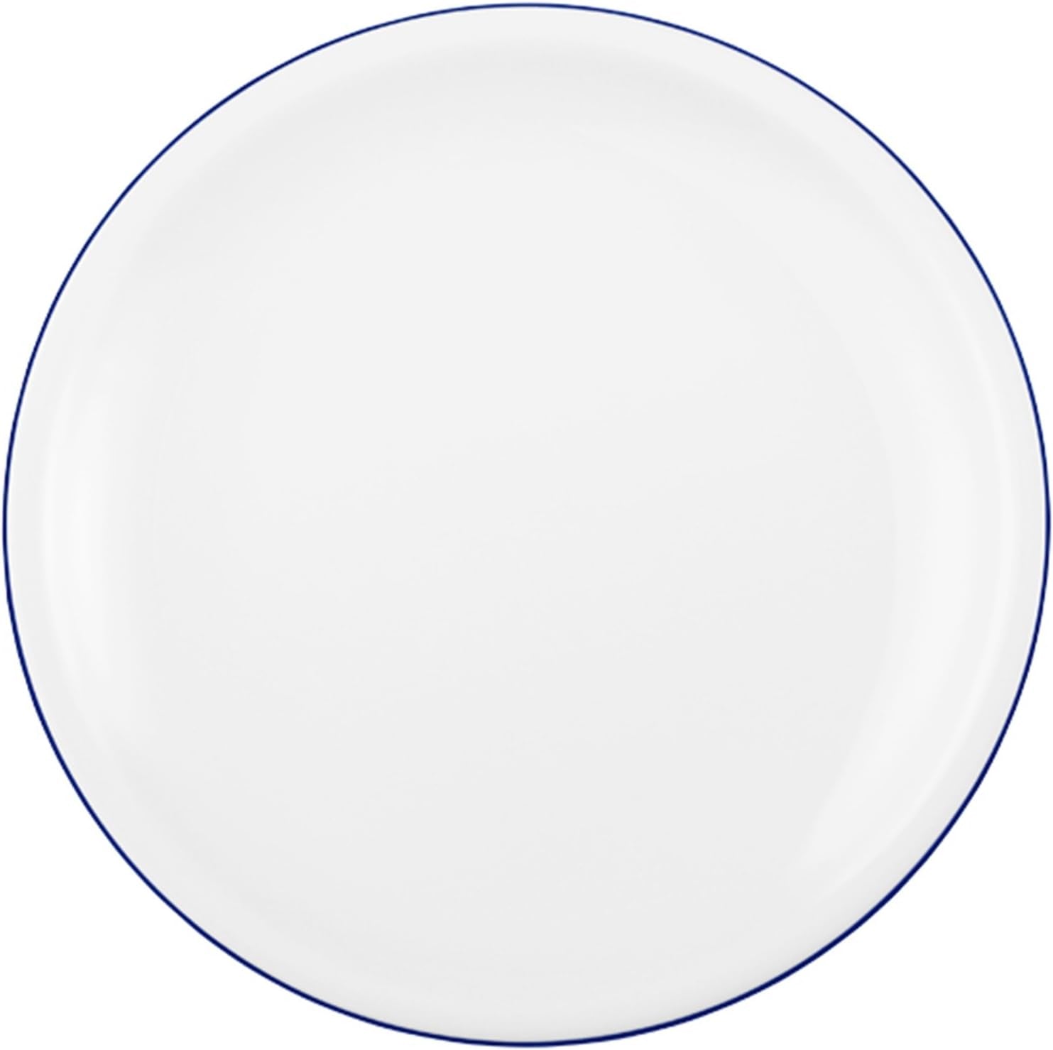 Seltmann Weiden 18-teiliges Kaffeeservice | Kompaktserie, blauer Rand | Das Set beinhaltet 6 Frühstücksteller, 6 Kaffeetassen und 6 Untertassen, blau