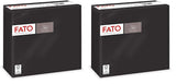 Weichheit und Weichheit, Einweg-Papiertücher, 40 Stück, Taschentücher, Größe 38 x 38, gefaltet, 4, 2-lagig, schwarze Farbe, 100 % reines Zellulosepapier, FSC-zertifiziert (2 Stück)