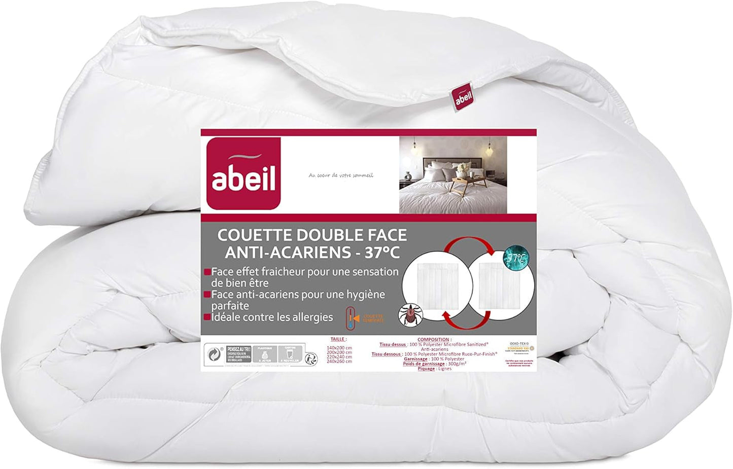 Bettdecke mit Schutz vor Milben und Frische, 140 x 200 cm Bettdecken und Steppdecken Naty Shop Standardtitel