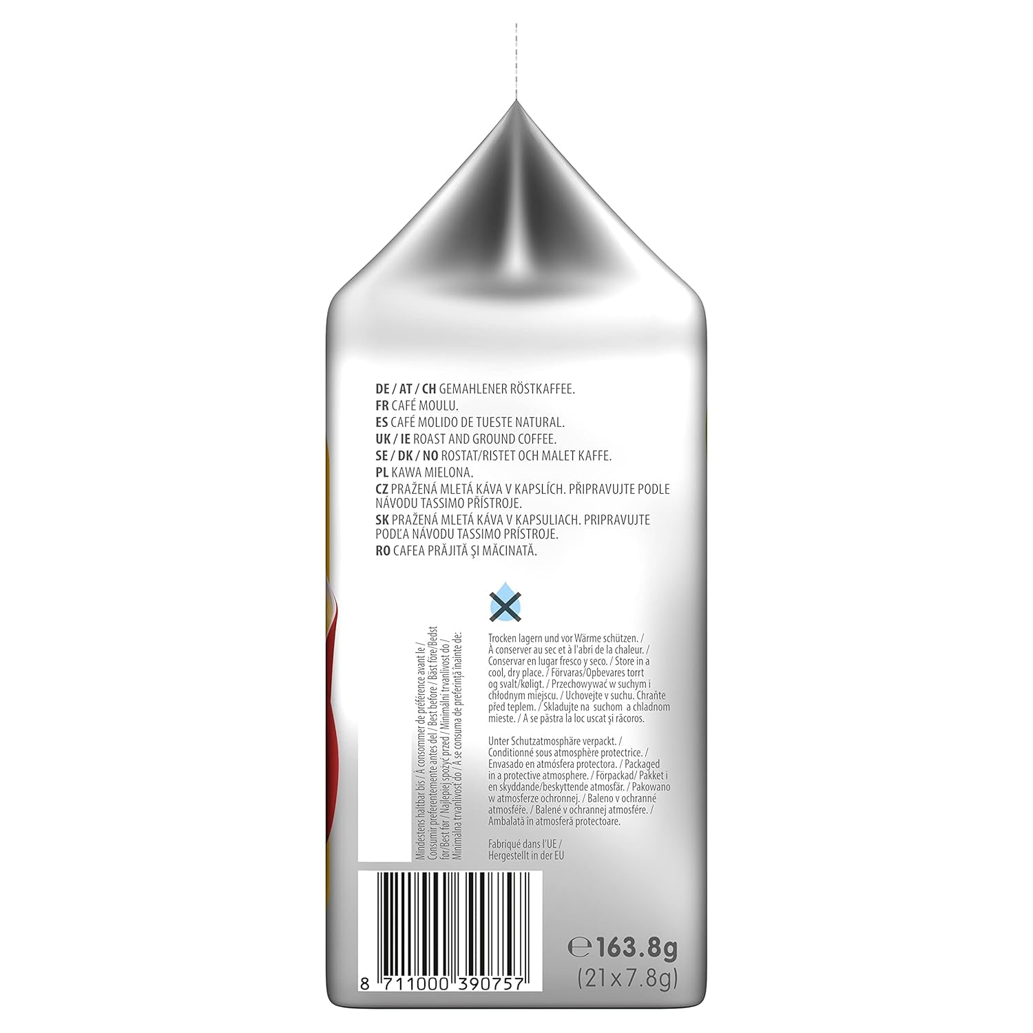 Tassimo Kapseln Moring Café XL Strong & Intense, Großpackung, 5 x 21 Pads, 105 Kaffeekapseln