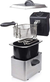 Tristar-Edelstahlfritteuse – mit 2 Liter Fassungsvermögen, Kaltzonenfunktion und einstellbarem Thermostat bis 190 °C, FR-6919, Silber Appliances Naty Shop