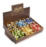 Lindor Chocolate Top Präsentation | 1718 g und Schokoriegel mit Marzipan | 25 Riegel x 50g im Thekendisplay | 1250 g | Reines Marzipan umhüllt von dunkler Schokolade | Schokoriegel