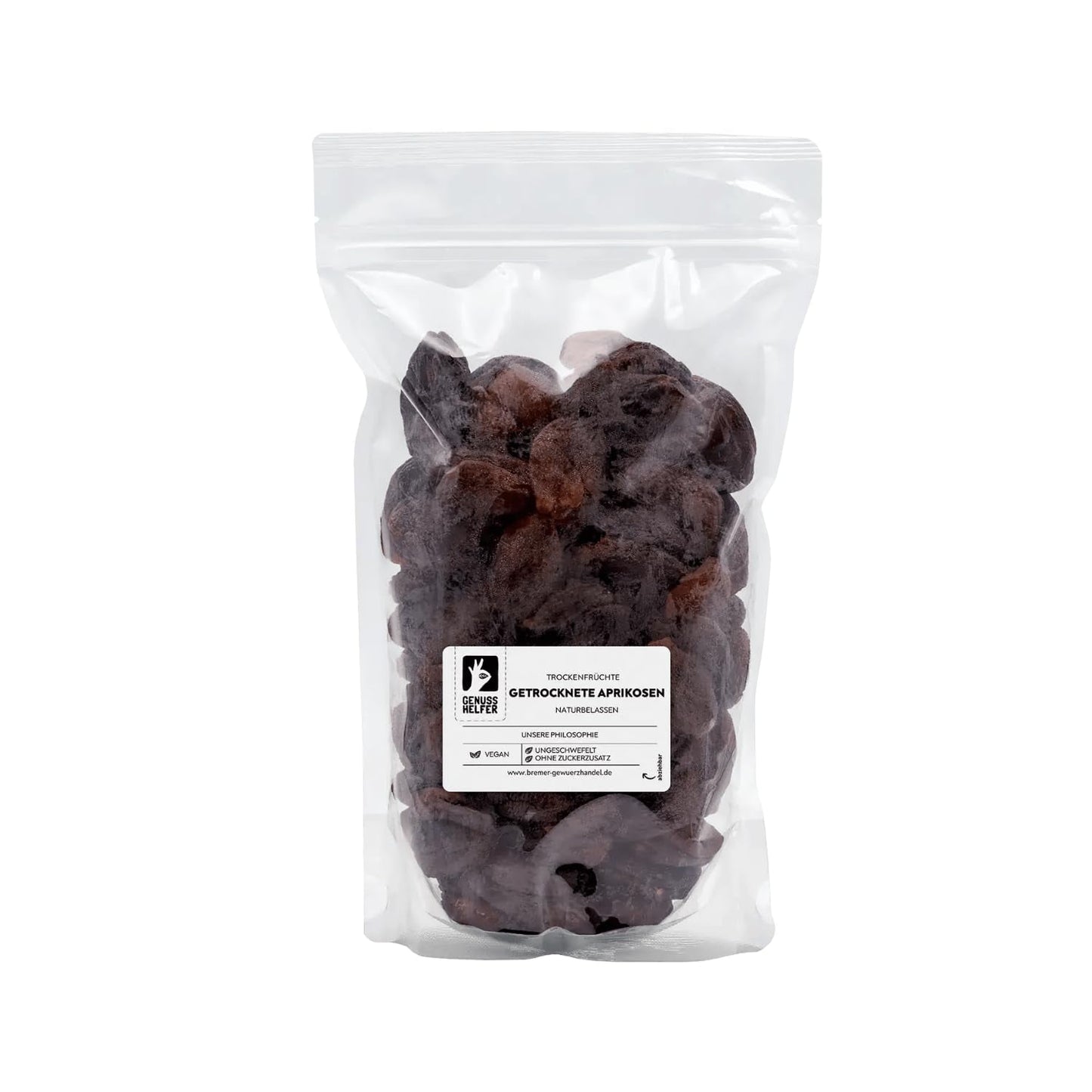 Bremer Gewürzhandel getrocknete Aprikosen, Trockenfrüchte ohne Zuckerzusatz und ungeschwefelt, 1kg Naty Shop Trockenprodukte 1kg (1 Packung)