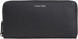 Calvin Klein CK CONCISE LONG ZIP AROUND Geldbörse für Herren, Schwarz (Ck Black), OS Herrenbrieftasche Naty Shop Default Title