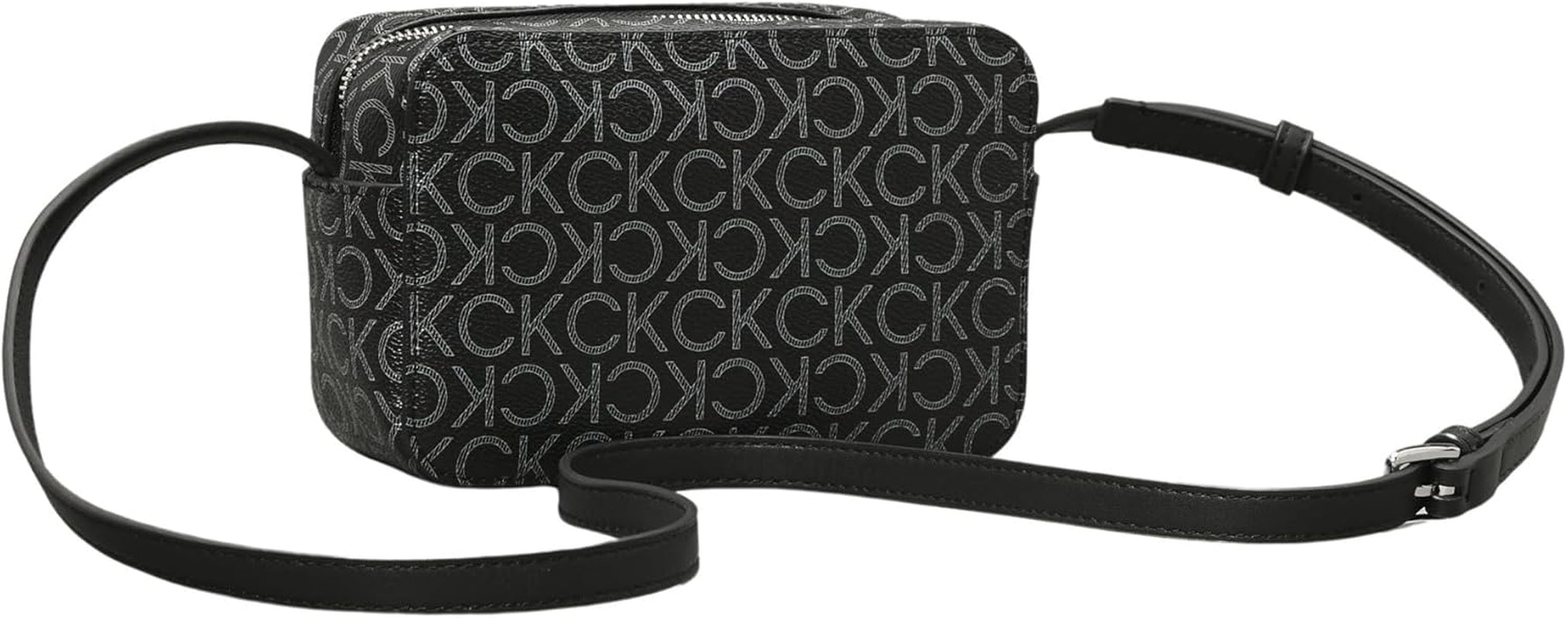 Calvin Klein Damen Umhängetasche Ck Must Camera Bag Mono Klein, Schwarz (Black Mono), natürliche Größe Damentaschen Naty Shop