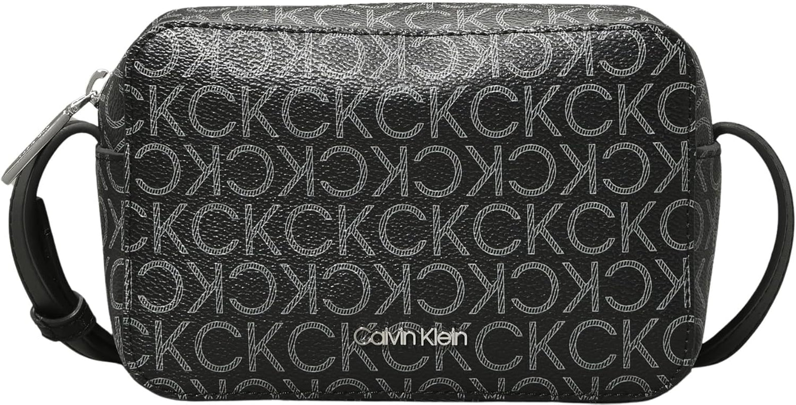 Calvin Klein Damen Umhängetasche Ck Must Camera Bag Mono Klein, Schwarz (Black Mono), Natur Größe Taschen Damen Naty Shop Standardtitel