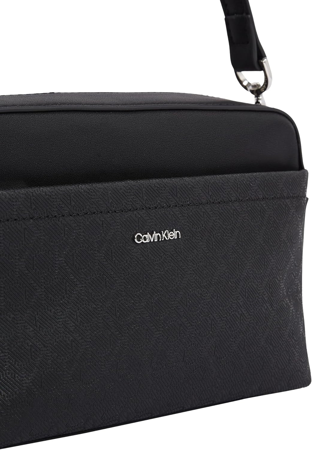 Calvin Klein Damen Umhängetasche Must Camera Bag Mono Wide Shoulder Strap, Schwarz (Ck Black), Lebensgroße Damentaschen Naty Shop