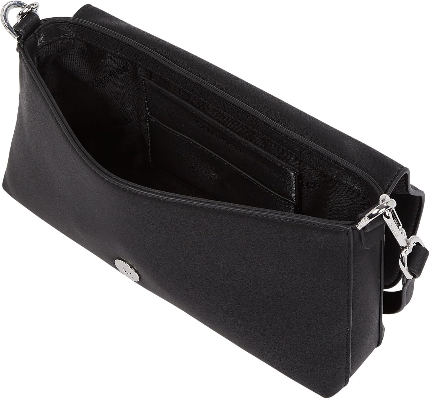 Calvin Klein Damen-Schultertasche Must Convertible mit abnehmbarem Riemen, Schwarz (Ck Black), Einheitsgröße Genti Femei Naty Shop