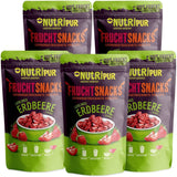 Gefriergetrocknete Erdbeeren 300 g: Ungesüßte getrocknete Erdbeerscheiben – Gefriergetrocknete Erdbeeren mit reiner Frucht, voller Geschmack: Gefriergetrocknete Beeren – NUTRIPUR Dried Fruits Naty Shop Dehydrierte Produkte 70 g (5er-Pack) Erdbeeren