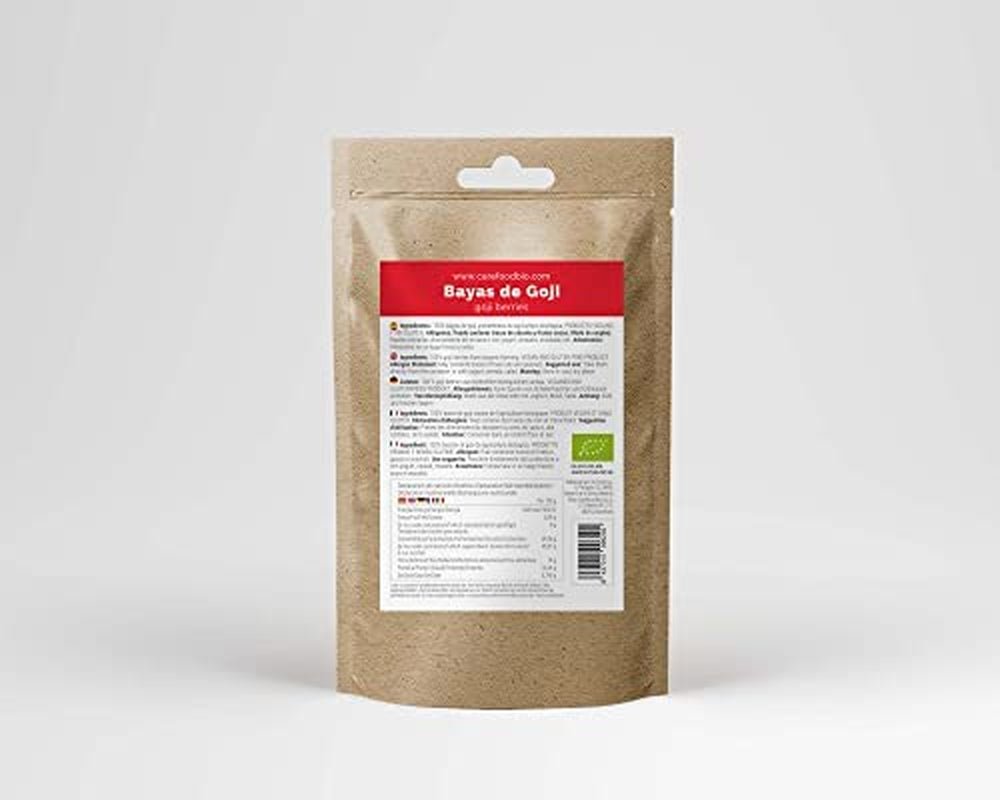 Carefood – Bio-Goji-Frucht – Superfood 100 % natürliche Trockenfrüchte – Bio-Snack ohne Zuckerzusatz und für Veganer geeignet – süßer Geschmack mit leichter Säure – 200 g dehydrierte Produkte von Naty Shop