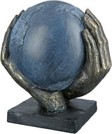Casablanca modernes Design GILDE Deko Skulptur Figur Rette die Welt - Globus in Händen - Höhe 19 cm Statuetten und Skulpturen Naty Shop