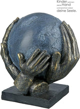 Casablanca modernes Design GILDE Deko Skulptur Figur Rette die Welt - Globus in Händen - Höhe 19 cm Statuetten und Skulpturen Naty Shop
