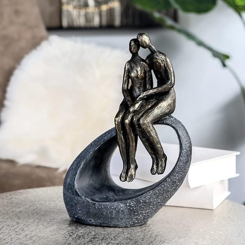 Casablanca - Skulptur - Dekofigur - Moment - Paar - Poly - farbige Bronze - 27 x 19 cm Statuetten und Skulpturen Naty Shop