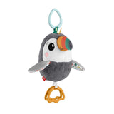 FISHER-PRICE Flap & Go Toucan – Kinderwagen-Plüschspielzeug fördert Feinmotorik und sensorische Fähigkeiten für Neugeborene ab der Geburt HNX66 Babyspielzeug Naty Shop Standardtitel