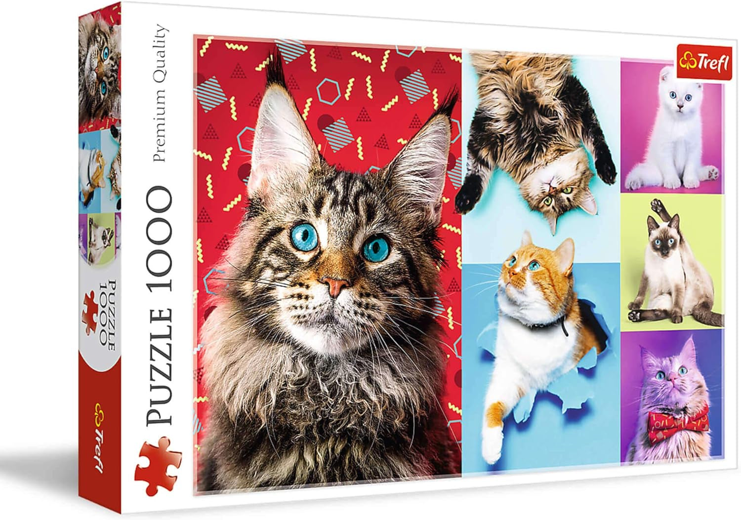 Puzzle - "1000" - Porträts lustiger Hunde Puzzle Naty Shop Lustige Katzen
