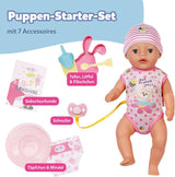 BABY Born Lena (Mädchen) – Babypuppe 36 cm – 7 Funktionen, inklusive Zubehör und Matratze – Funktioniert komplett ohne Batterien – Geeignet für Kleinkinder ab 1 Jahr