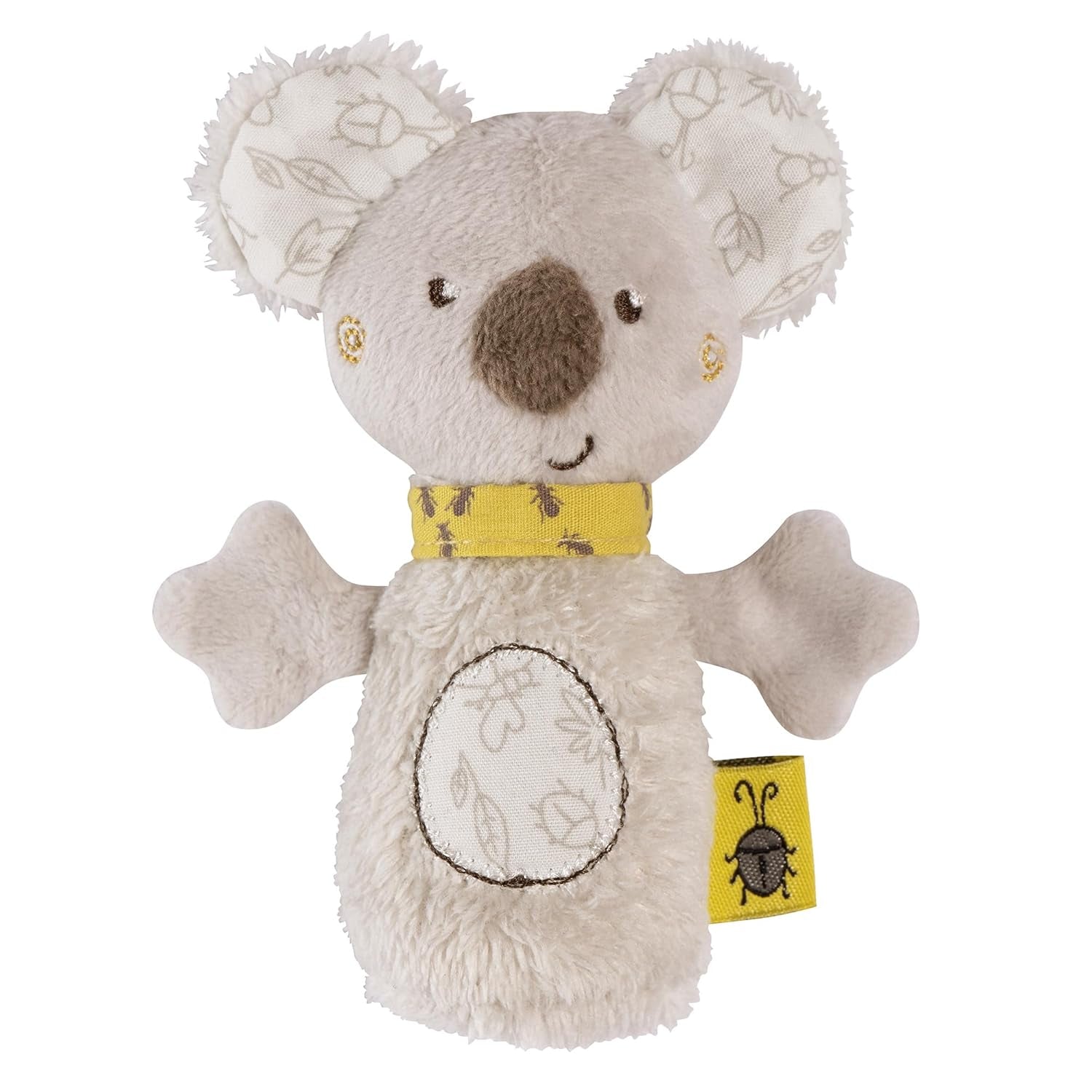 Fehn Mini-Rasselotter – Mini-Greifling zum Rasseln, Tasten und Spielen mit kuschelweichem Stofftier – ein treuer Begleiter für Babys und Kleinkinder ab 0 Monaten. Babyspielzeug Naty Shop Koala