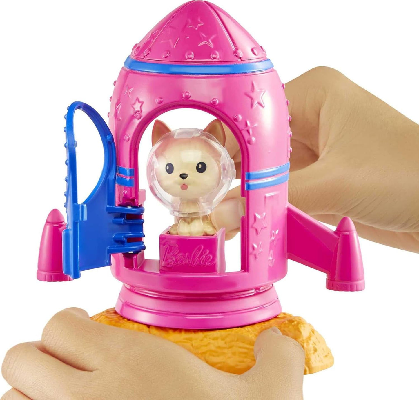 Barbie GXF27 – Raumstation, Weltraumabenteuer, Weltraumpuppe, Welpe, Arbeitsplatz, Weltraumszenen, 20 Zubehörteile, Geschenkspielzeug für Kinder ab 3 Jahren