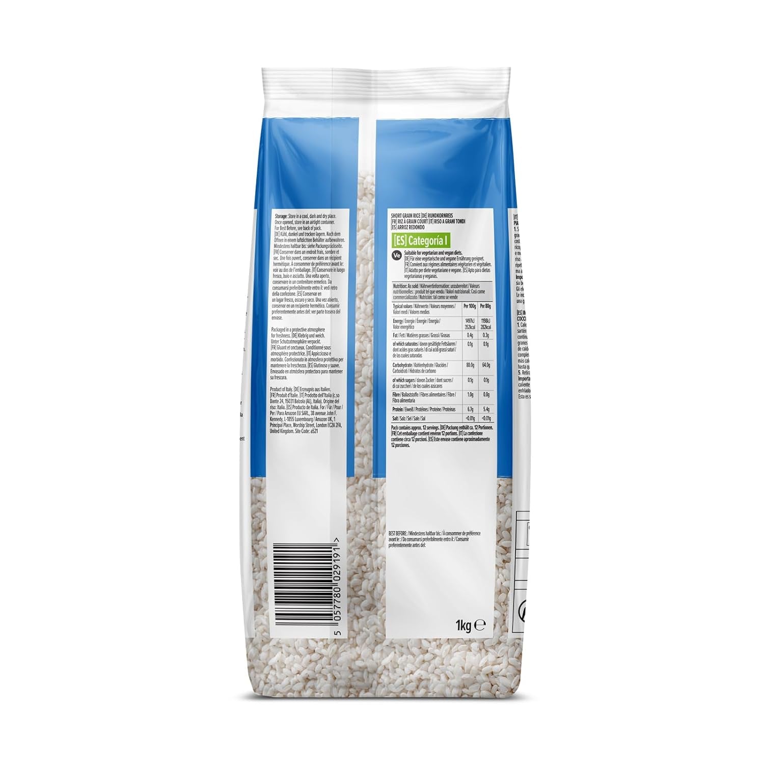 Rundkornreis von Amazon, 1 kg