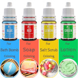 Set mit 12 Lebensmittelfarben x 6 ml, Naty Shop-Flüssigkeit