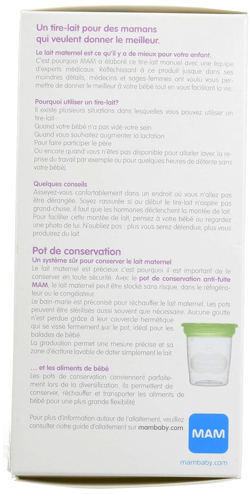 MAM manuelles Milchgerät Zubehör Essen und Stillen Bebe Naty Shop