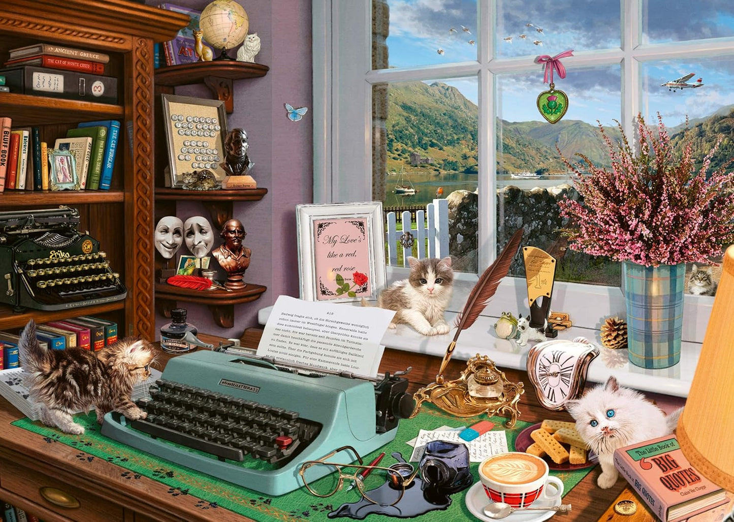 Schmidt Spiele 59920 Im Büro, 1000 Teile Geheimrätsel Puzzle Naty Shop