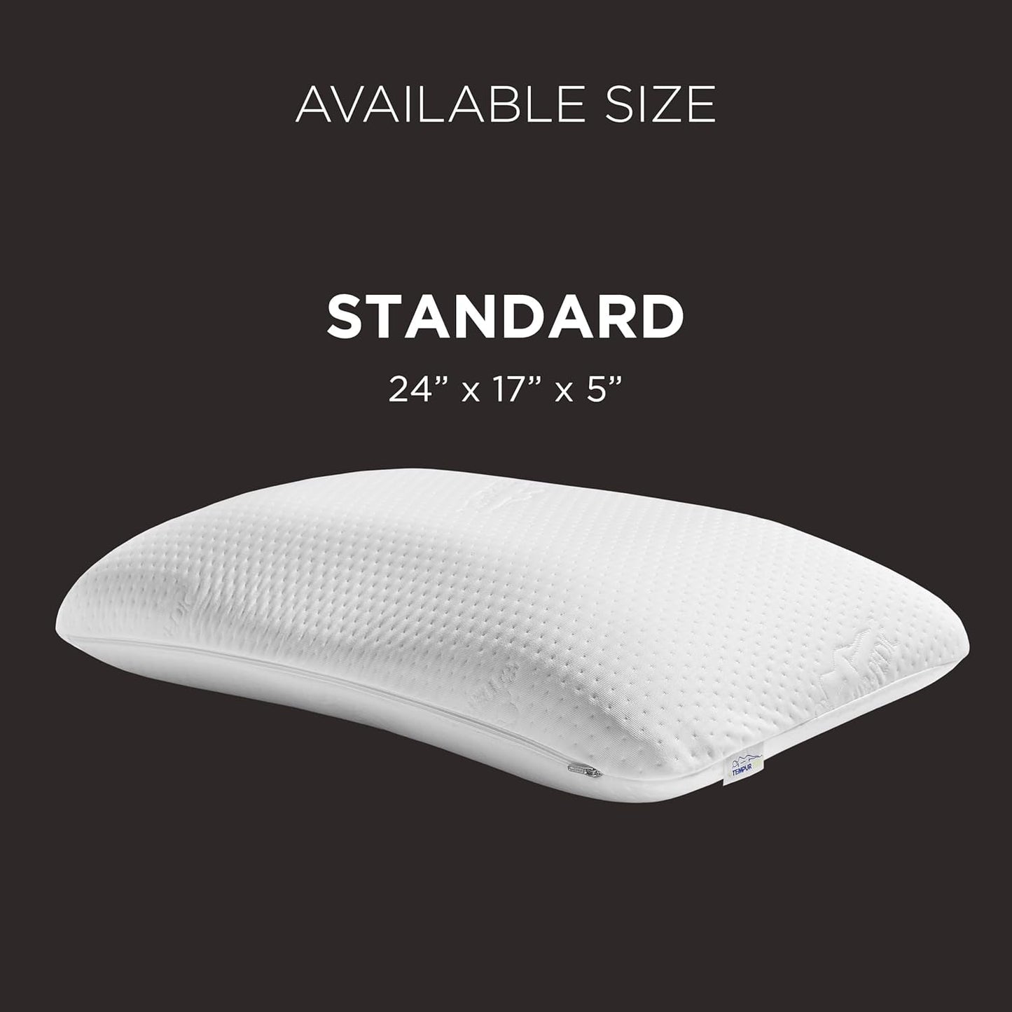 TEMPUR-PEDIC Symphony-Kissen aus Memory-Schaum, luxuriös, weich, Standard, weiß Standardkissen Naty Shop
