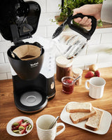 Tefal Includeo Filter-Espressomaschine, Espressomaschine extrem einfach zu bedienen, für Rechts- und Linkshänder geeignet, automatische Deckelöffnung, 1,25 l, 10 bis 15 Tassen, CM533811